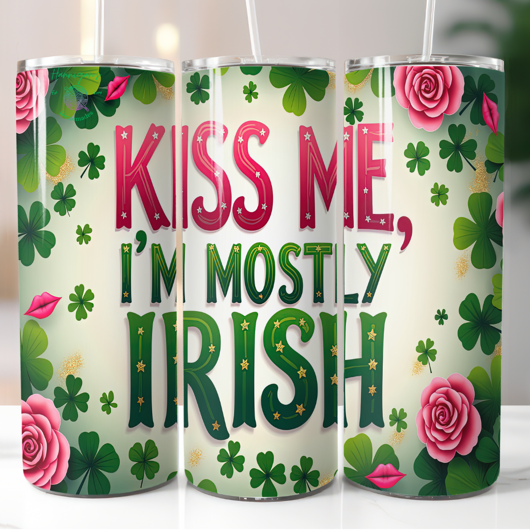 Kiss Me, I’m Mostly Irish Tumbler